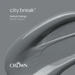 Crown Walls & Ceilings Matt Emulsion City Break - Tester 40ml -Crown 12804326 2064978275427494