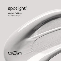 Crown Walls & Ceilings Matt Emulsion Spotlight - Tester 40ml -Crown 12804347 3764978275005586