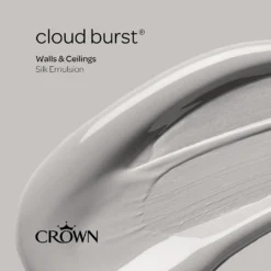 Crown Walls & Ceilings Silk Emulsion Paint Cloud Burst - 2.5L 17 Crown Walls & Ceilings Silk Emulsion Paint Cloud Burst - 2.5L -Crown 12804354 1544966168130166
