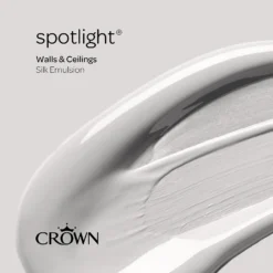 Crown Walls & Ceilings Silk Emulsion Paint Spotlight - 2.5L -Crown 12804356 5274966162920219