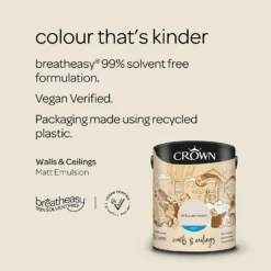 Crown Walls & Ceilings Matt Emulsion Paint Antique Cream - 5L 15 Crown Walls & Ceilings Matt Emulsion Paint Antique Cream - 5L -Crown 12804368 1184969532287569