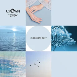 Crown Walls & Ceilings Matt Emulsion Paint Moonlight Bay - 2.5L -Crown 12804412 1064969532349021