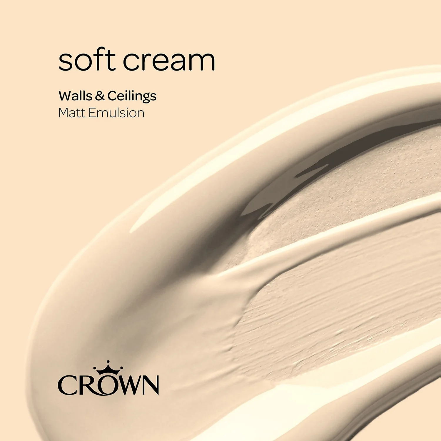 Crown Walls & Ceilings Matt Emulsion Paint Soft Cream - Tester 40ml 7 Crown Walls & Ceilings Matt Emulsion Paint Soft Cream - Tester 40ml - Image 5