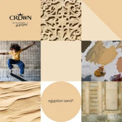Crown Walls & Ceilings Matt Emulsion Paint Egyptian Sand - 2.5L 16 Crown Walls & Ceilings Matt Emulsion Paint Egyptian Sand - 2.5L -Crown 12807596 3754969532935161