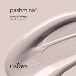 Crown Walls & Ceilings Matt Emulsion Paint Pashmina - Tester 40ml -Crown 12807649 9294978273682592