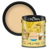 Crown Walls & Ceilings Matt Emulsion Paint Egyptian Sand - 5L -Crown 12807742 1004969531369509