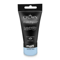 Crown Walls & Ceilings Matt Emulsion Powder Blues - Tester 40ml -Crown 12809510 3554978273787295