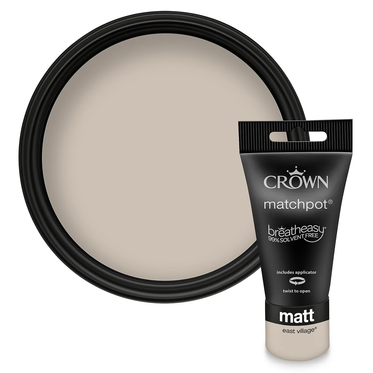 Crown Walls & Ceilings Matt Emulsion Paint East Village - Tester 40ml 3 Crown Walls & Ceilings Matt Emulsion Paint East Village - Tester 40ml