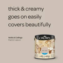 Crown Walls & Ceilings Matt Emulsion Paint East Village - 2.5L -Crown 12809662 1944969531045149