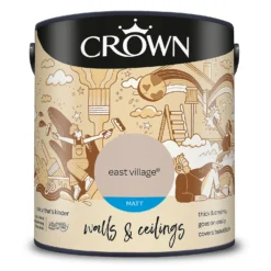 Crown Walls & Ceilings Matt Emulsion Paint East Village - 2.5L -Crown 12809662 6504969531412784