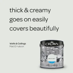 Crown Breatheasy Matt Standard Emulsion Paint Seldom Seen - 2.5L -Crown 12809670 1704969531014627