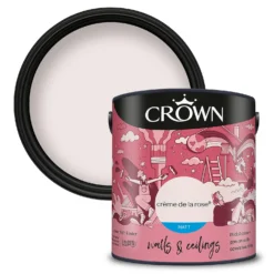 Crown Breatheasy Matt Standard Emulsion Paint Creme De La Rose - 2.5L