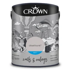 Crown Walls & Ceilings Matt Emulsion Cloud Burst - 5L 19 Crown Walls & Ceilings Matt Emulsion Cloud Burst - 5L -Crown 12809686 1804969532563923