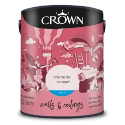 Crown Breatheasy Matt Standard Emulsion Paint Creme De La Rose - 5L -Crown 12809689 1314999803400518