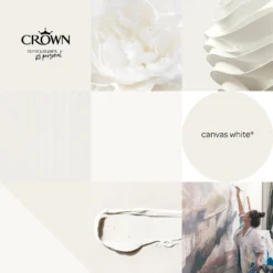 Crown Walls & Ceilings Matt Emulsion Paint Canvas White - 2.5L 16 Crown Walls & Ceilings Matt Emulsion Paint Canvas White - 2.5L -Crown 12809693 1104969826012244