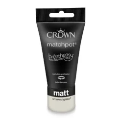 Crown Walls & Ceilings Matt Emulsion Paint Smoked Glass - Tester 40ml -Crown 12809695 1124857363812361