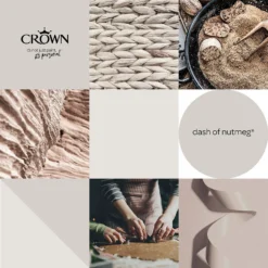 Crown Walls & Ceilings Matt Emulsion Paint Dash Of Nutmeg - 2.5L -Crown 12809696 8264969826027289