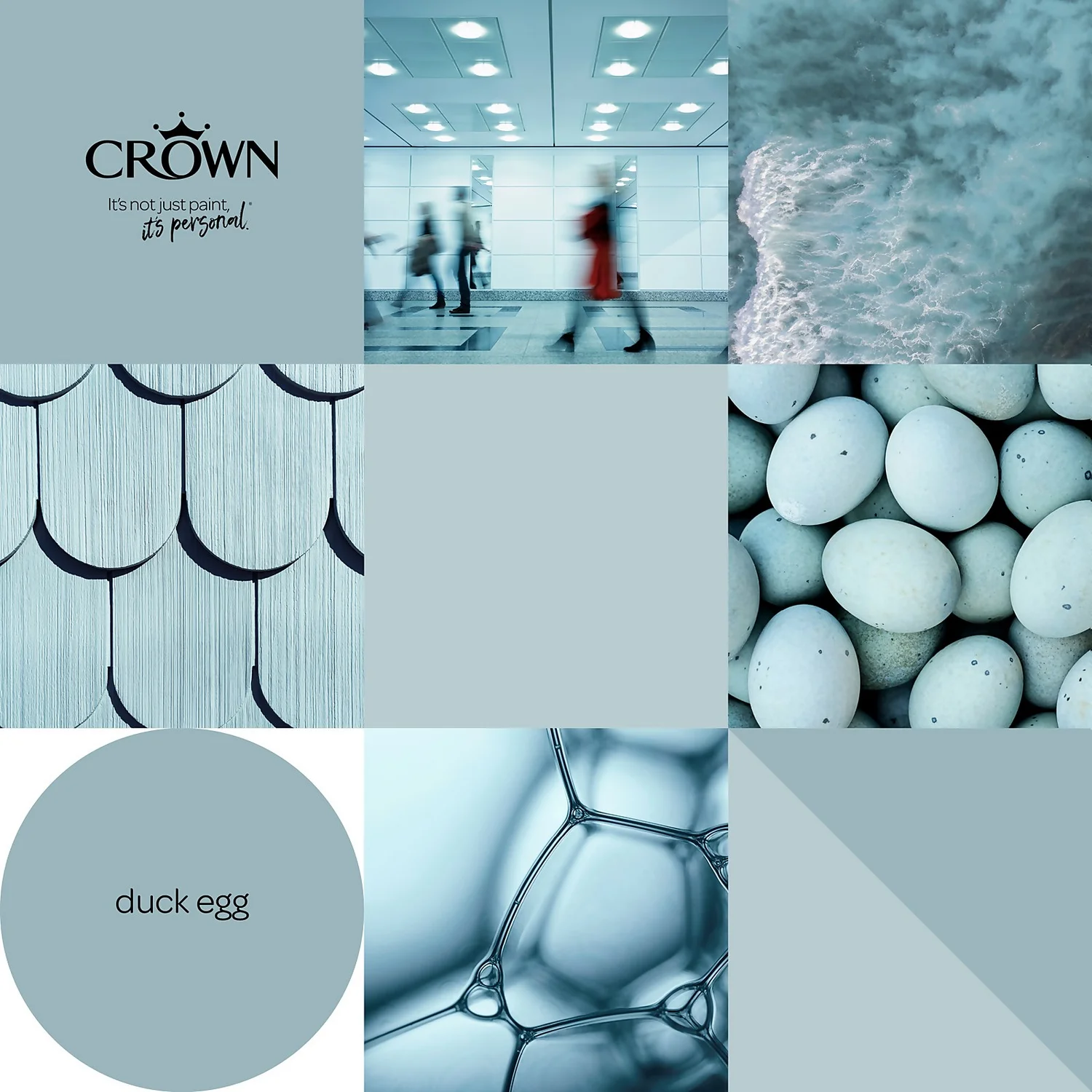 Crown Walls & Ceilings Matt Emulsion Paint Duck Egg - 2.5L 8 Crown Walls & Ceilings Matt Emulsion Paint Duck Egg - 2.5L - Image 6