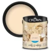 Crown Walls & Ceilings Matt Emulsion Paint Soft Cream - 5L 2 Crown Walls & Ceilings Matt Emulsion Paint Soft Cream - 5L -Crown 12810816 1094969532601159