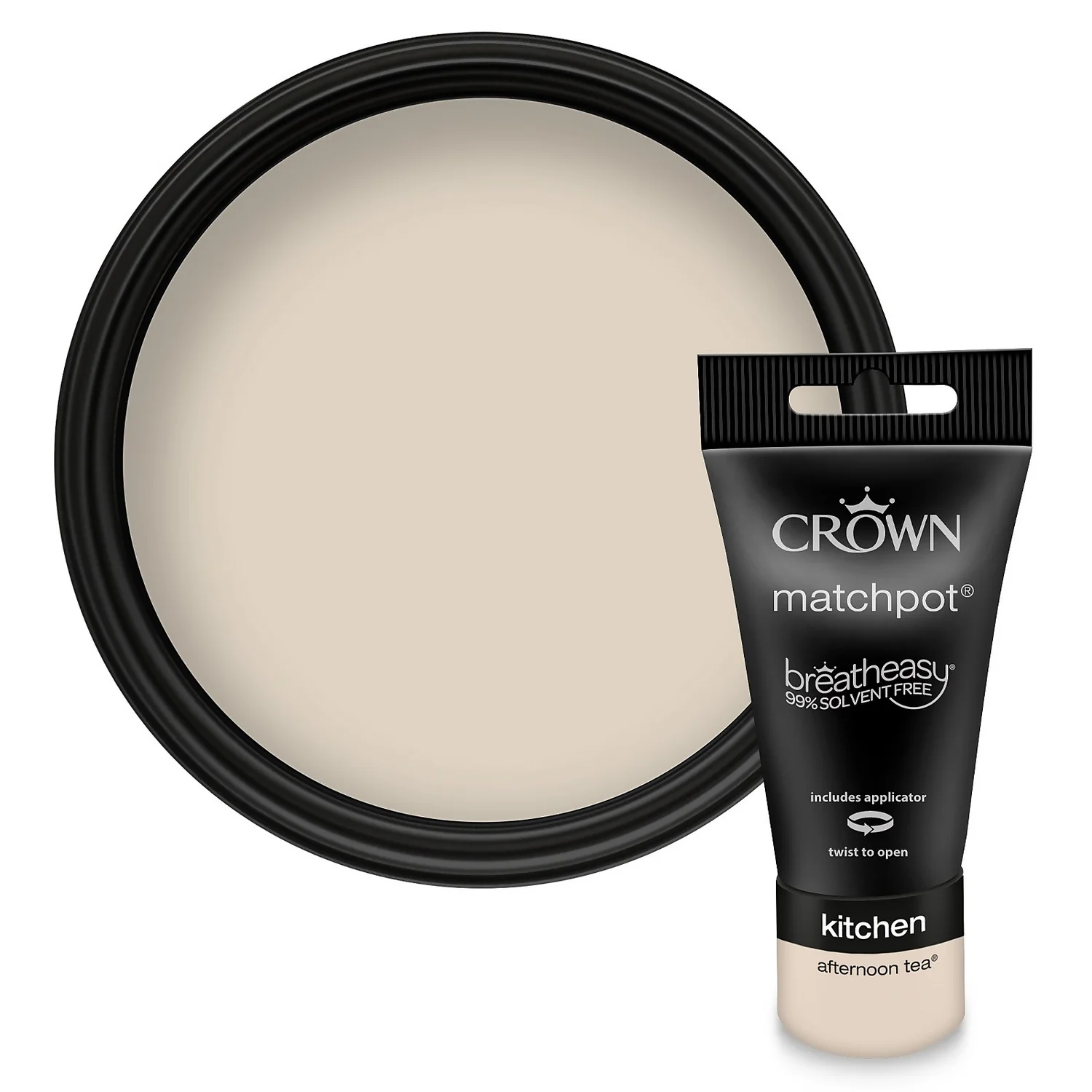 Crown Breatheasy Kitchen - Afternoon Tea - Matt Paint - 40ml 3 Crown Breatheasy Kitchen - Afternoon Tea - Matt Paint - 40ml