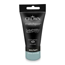Crown Breatheasy Kitchen Matt Paint Simply Duck Egg - Tester 40ml -Crown 12814066 1274857365160975