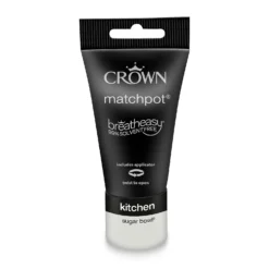 Crown Breatheasy Kitchen Matt Paint Sugar Bowl - Tester 40ml -Crown 12814072 9674857365190957