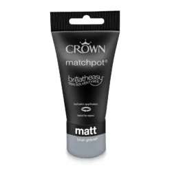 Crown Feature Wall Breatheasy Matt Emulsion Paint Blue Gravel - Tester 40ml 15 Crown Feature Wall Breatheasy Matt Emulsion Paint Blue Gravel - Tester 40ml -Crown 12819229 1405022157834275