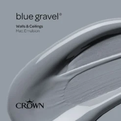 Crown Feature Wall Breatheasy Matt Emulsion Paint Blue Gravel - Tester 40ml 13 Crown Feature Wall Breatheasy Matt Emulsion Paint Blue Gravel - Tester 40ml -Crown 12819229 1915022157761567