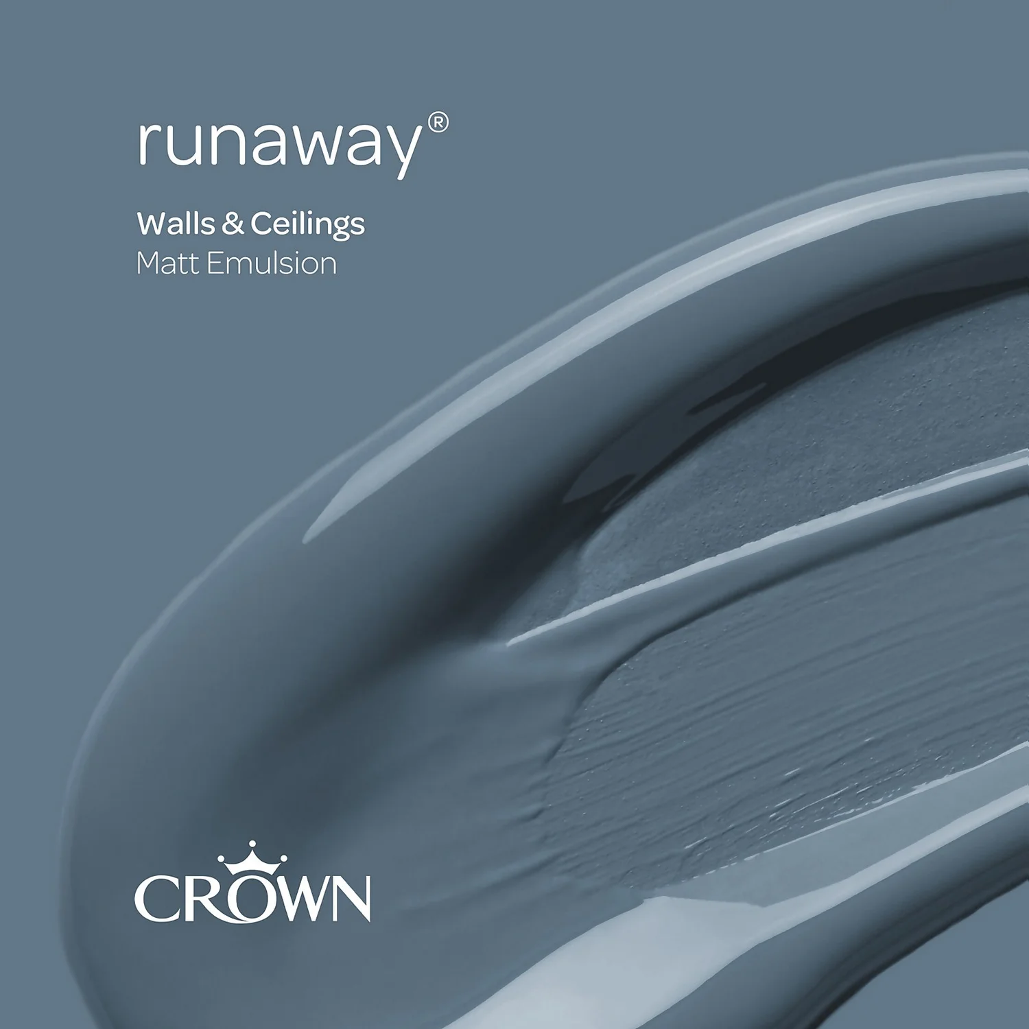 Crown Walls & Ceilings Matt Emulsion Paint Runaway - Tester 40ml 7 Crown Walls & Ceilings Matt Emulsion Paint Runaway - Tester 40ml - Image 5