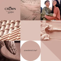 Crown Walls & Ceilings Matt Emulsion Paint Powdered Clay - 2.5L -Crown 12823133 4254969525636908