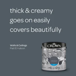 Crown Walls & Ceilings Matt Emulsion Paint Aftershow - 2.5L -Crown 12823135 1104969525514448