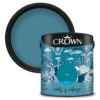 Crown Walls & Ceilings Matt Emulsion Paint Teal - 2.5L 1 Crown Walls & Ceilings Matt Emulsion Paint Teal - 2.5L -Crown 12823142 1024969525313478