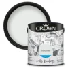 Crown Walls & Ceilings Matt Emulsion Paint Chalky White - 2.5L -Crown 12823144 1154969525316058