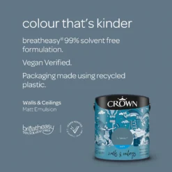 Crown Walls & Ceilings Matt Emulsion Paint Runaway - 2.5L -Crown 12823147 3824969525558944