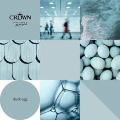 Crown Walls & Ceilings Matt Emulsion Paint Duck Egg - 5L -Crown 12823256 5964969525670355
