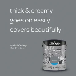 Crown Walls & Ceilings Matt Emulsion Paint City Break - 5L 14 Crown Walls & Ceilings Matt Emulsion Paint City Break - 5L -Crown 12823259 1894969532881635