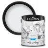 Crown Walls & Ceilings Matt Emulsion Paint Clay White - 5L -Crown 12823269 1234969532651589