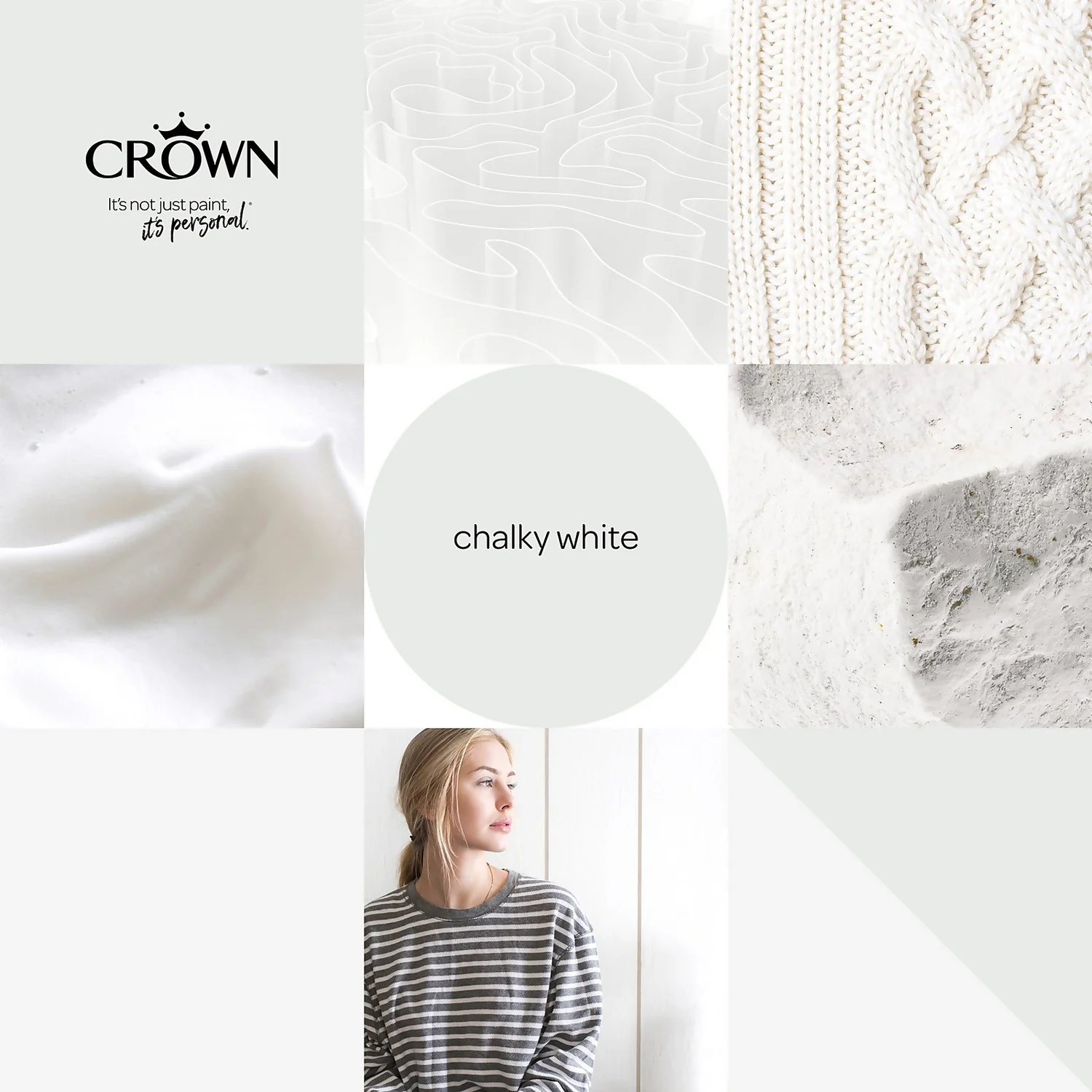 Crown Walls & Ceilings Silk Emulsion Paint Chalky White - 2.5L 7 Crown Walls & Ceilings Silk Emulsion Paint Chalky White - 2.5L - Image 5