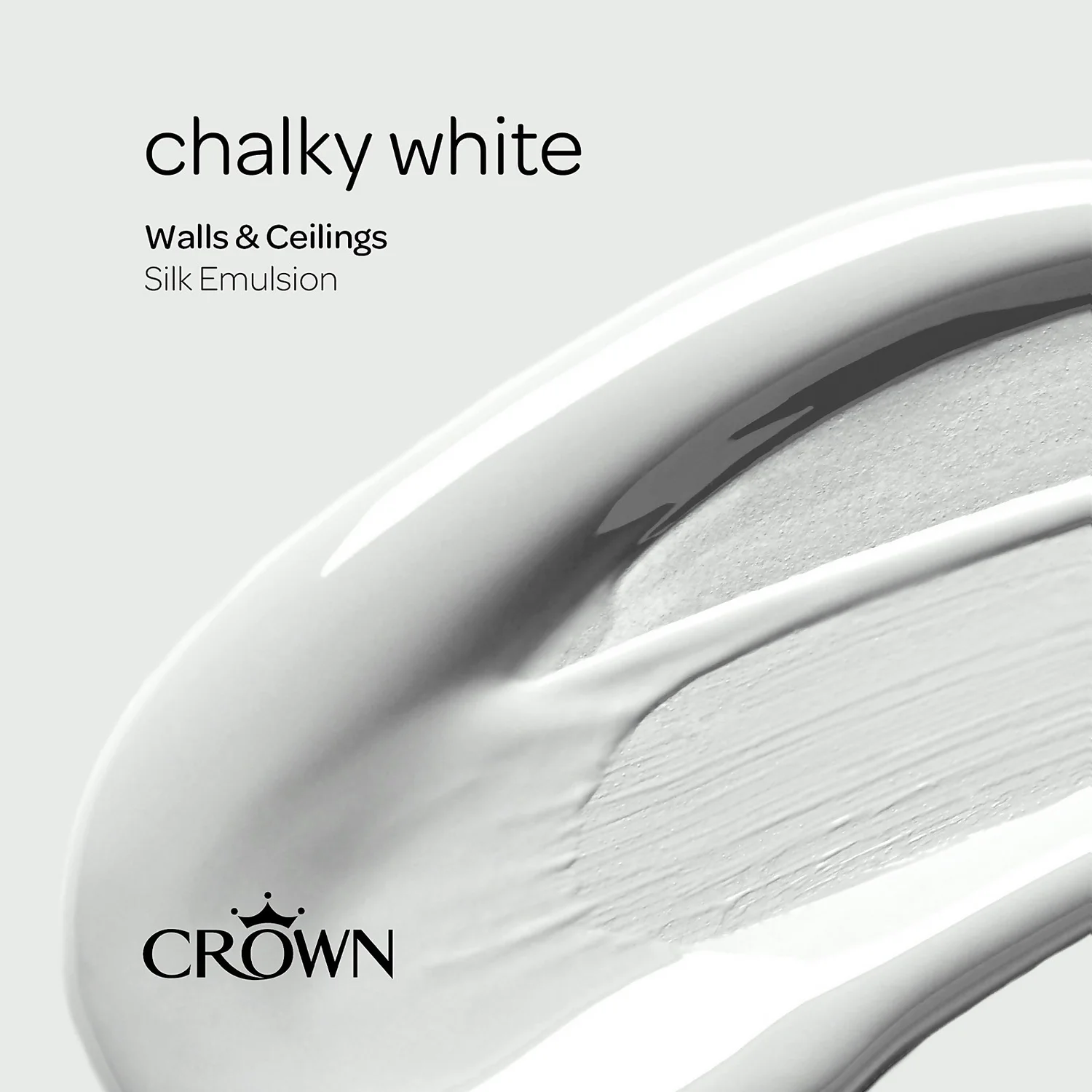 Crown Walls & Ceilings Silk Emulsion Paint Chalky White - 2.5L 8 Crown Walls & Ceilings Silk Emulsion Paint Chalky White - 2.5L - Image 6
