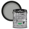 Crown Walls & Ceilings Silk Emulsion Paint Granite Dust - 5L -Crown 12823276 1934966160701641