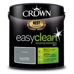 Crown Easyclean® Washable & Wipeable Multi Surface Matt Paint City Break® - 2.5L -Crown 12823282 3804857376832940