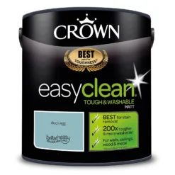 Crown Easyclean® Washable & Wipeable Multi Surface Matt Paint Duck Egg® - 2.5L 21 Crown Easyclean® Washable & Wipeable Multi Surface Matt Paint Duck Egg® - 2.5L -Crown 12823424 4844857376995309