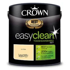 Crown Easyclean® Washable & Wipeable Multi Surface Matt Paint Sunrise® - 2.5L -Crown 12823454 6274857377623728