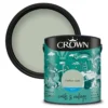 Crown Walls & Ceilings Matt Emulsion Paint Mellow Sage - 2.5L -Crown 12823483 1734969524829662