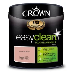 Crown Easyclean® Washable & Wipeable Multi Surface Matt Paint Powdered Clay® - 2.5L -Crown 12823585 1594857377804433