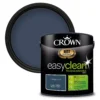 Crown Easyclean® Washable & Wipeable Multi Surface Matt Paint Midnight Navy - 2.5L -Crown 12823599 1004918193334315