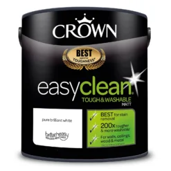 Crown Easyclean 200 Matt Paint Pure Brilliant White - 2.5L -Crown 12823602 3234857377883486