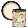 Crown Walls & Ceilings Matt Emulsion Paint Ivory Cream - 5L -Crown 12827923 9184969528438305