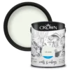 Crown Walls & Ceilings Matt Emulsion Paint Milk White - 5L -Crown 12828387 1094969529053314