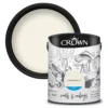 Crown Walls & Ceilings Matt Emulsion Paint Cream White - 5L 2 Crown Walls & Ceilings Matt Emulsion Paint Cream White - 5L -Crown 12829383 1914969528436538